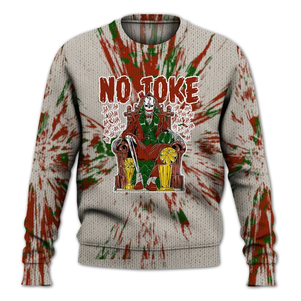 Knitted Sweater To Match El Grito 5s - Ain't Joke Skeleton Luxury