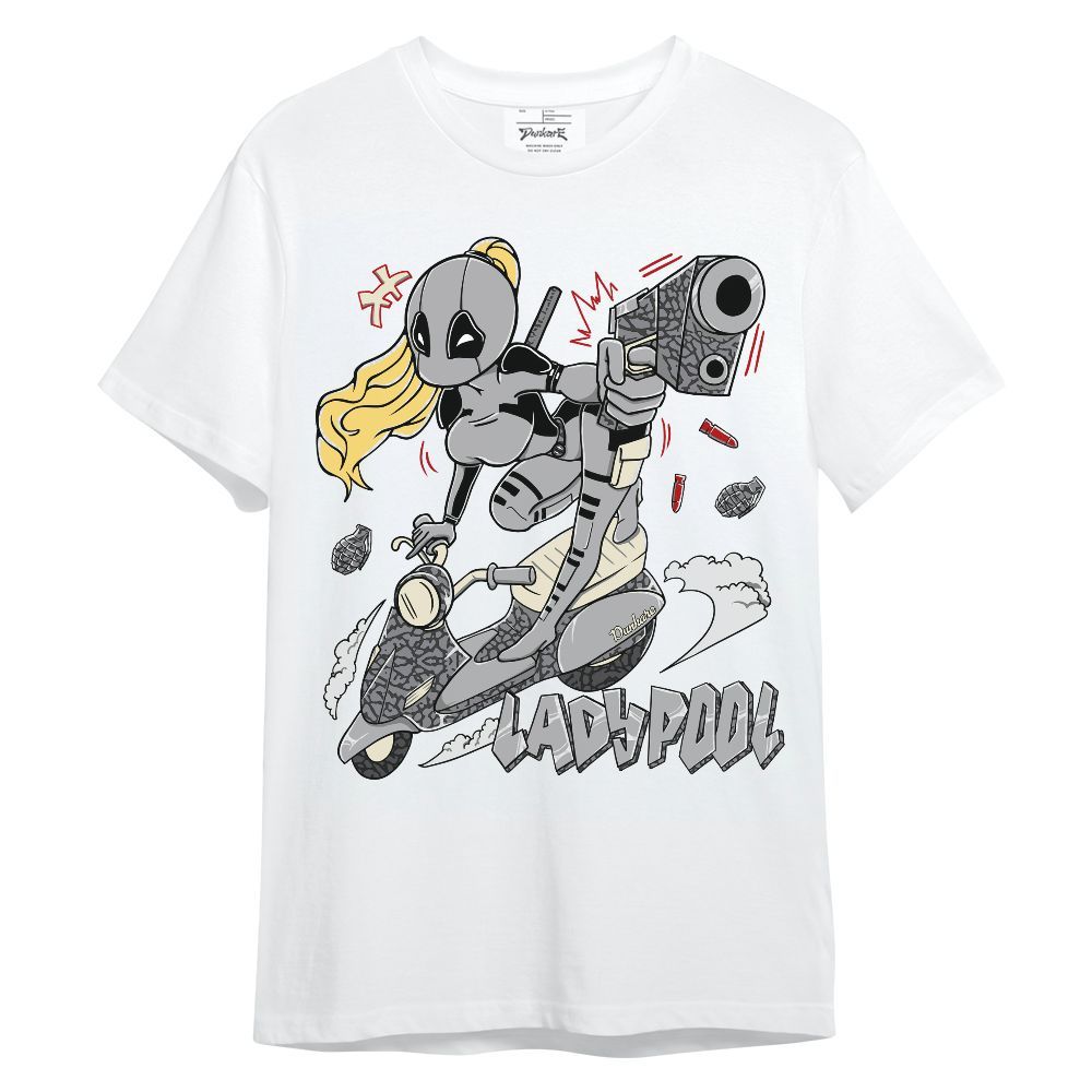 Shirt To Match Cement Grey 3s - Lady Pool Cartoon Unisex Shirt