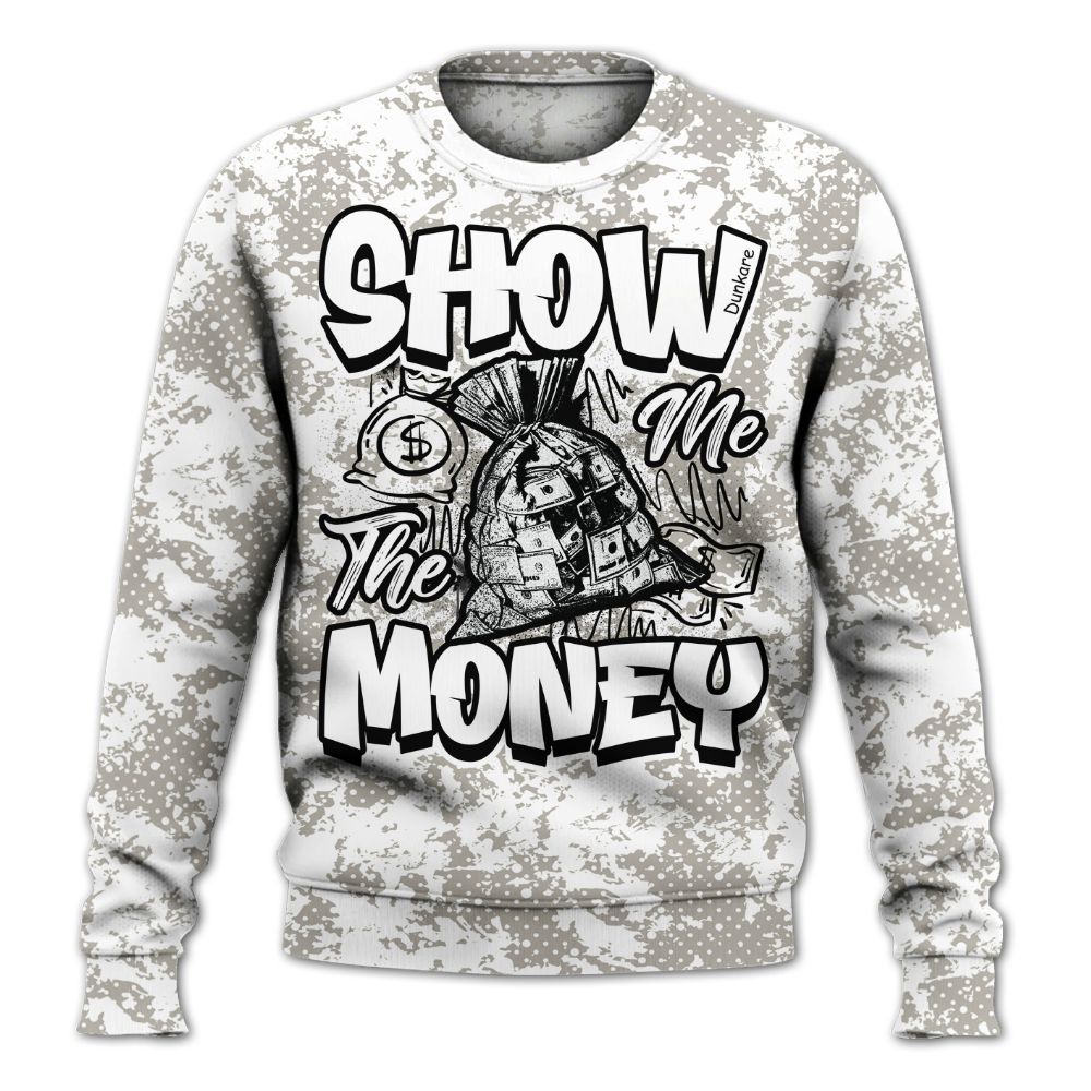 Sweatshirt To Match Dunk Low Appears Oreo - Show Me The Money Retro All Over Print