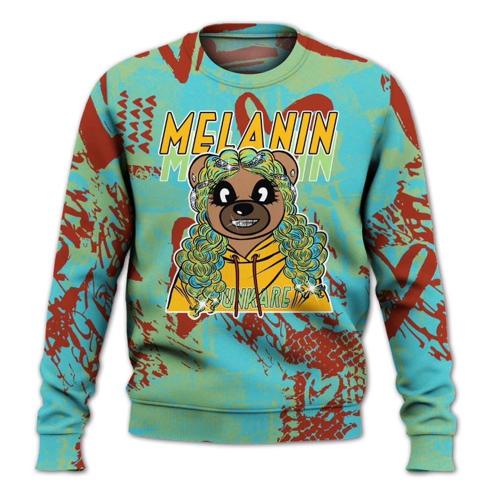 Sweatshirt To Match SB Dunk Di'Orr Greenwood - Pigments Bear Heart Grunge All Over Print