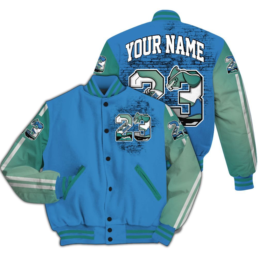 Varsity Jacket To Match Low Carolina 17s - Custom Name Number 23 5s All Over Print