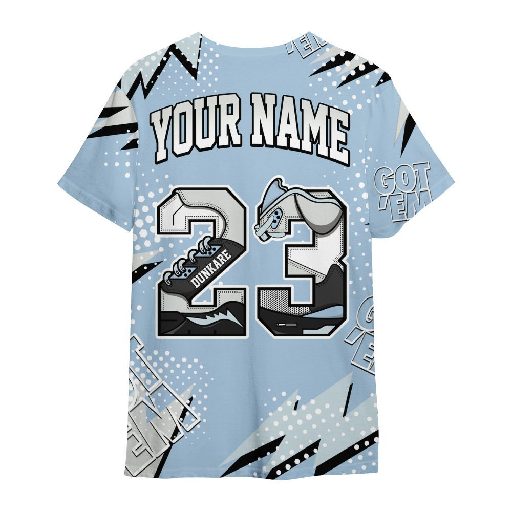 Shirt To Match Forget Me Not 4s - Custom Name Number 23 5s All Over Print