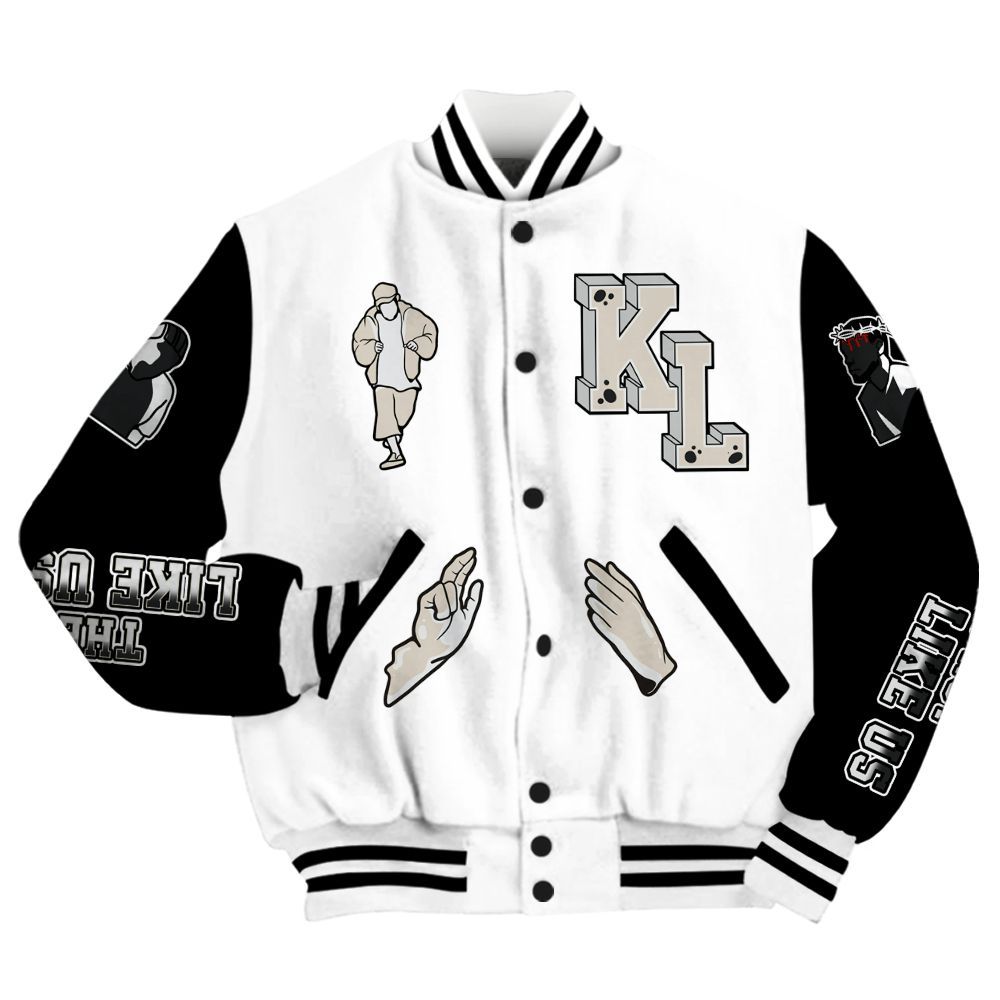 Varsity Jacket To Match Retro Reverse Metallic 5s - Dislike Us Graphic All Over Print