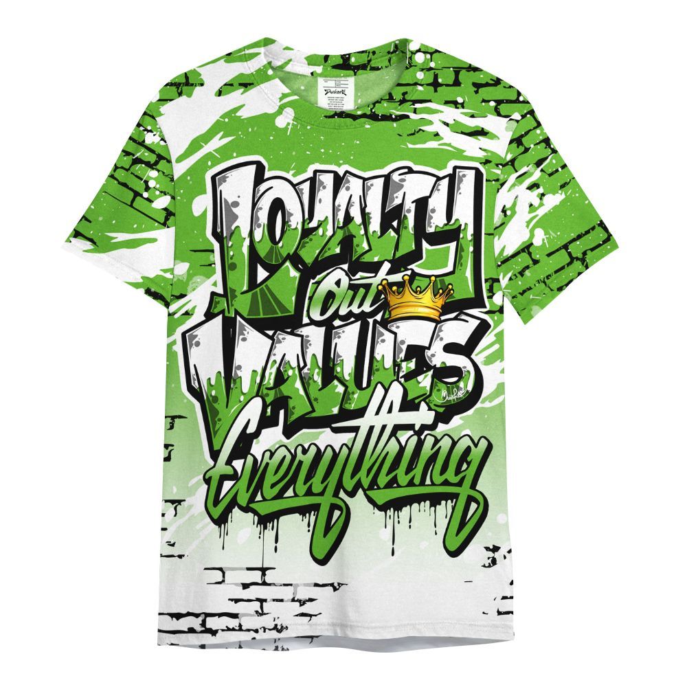 Shirt To Match Air Foamposite One Volt - Values Of Loyalty Drip All Over Print