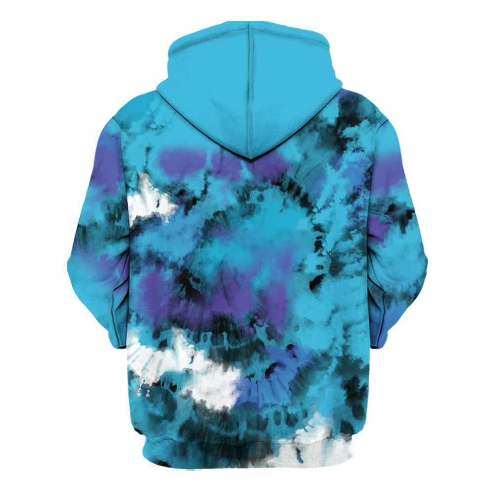 Hoodie To Match Retro Aqua 6s - SNEAKER Girl Money Drip Tie Dye All Over Print