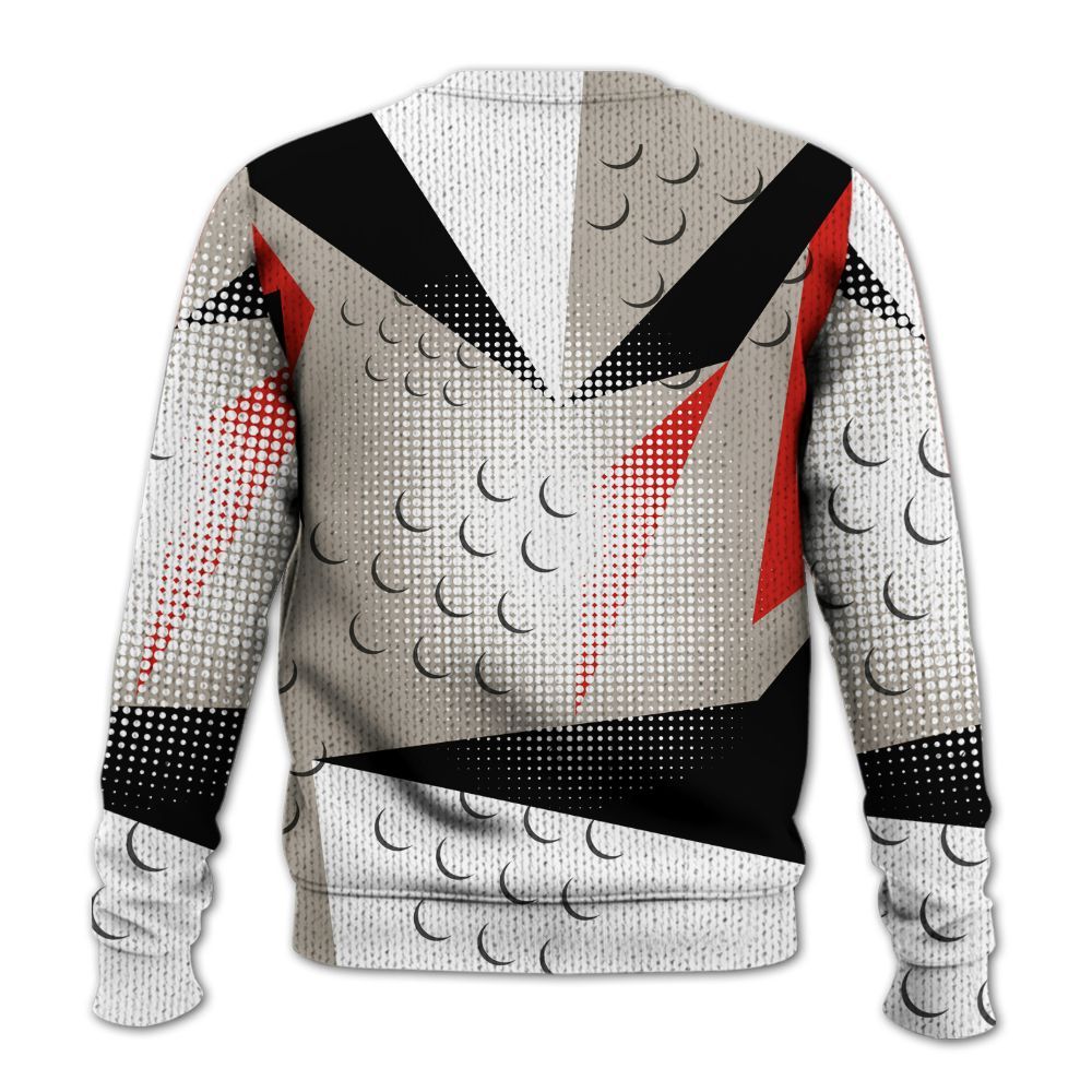 Knitted Sweater To Match Low OG Phantom 1s - Poly Custom Name Number 23 5s