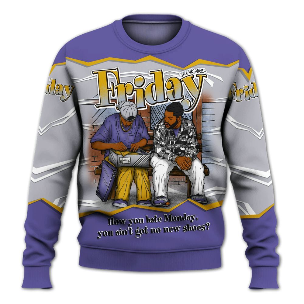 Sweatshirt To Match Lakeshow 4s - Friday Movie 90s TV All Over Print