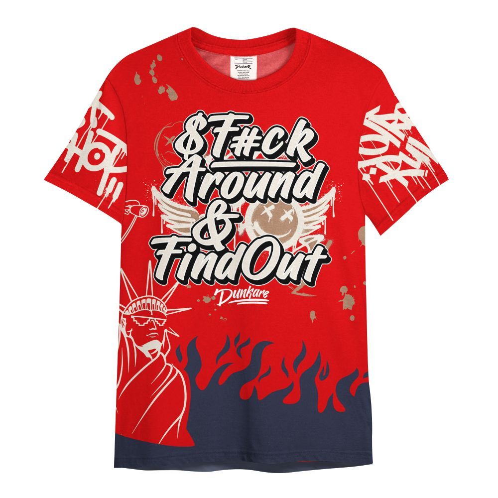 Shirt To Match Low OG Howard University 1s - Graphic Fck Around Find Out All Over Print