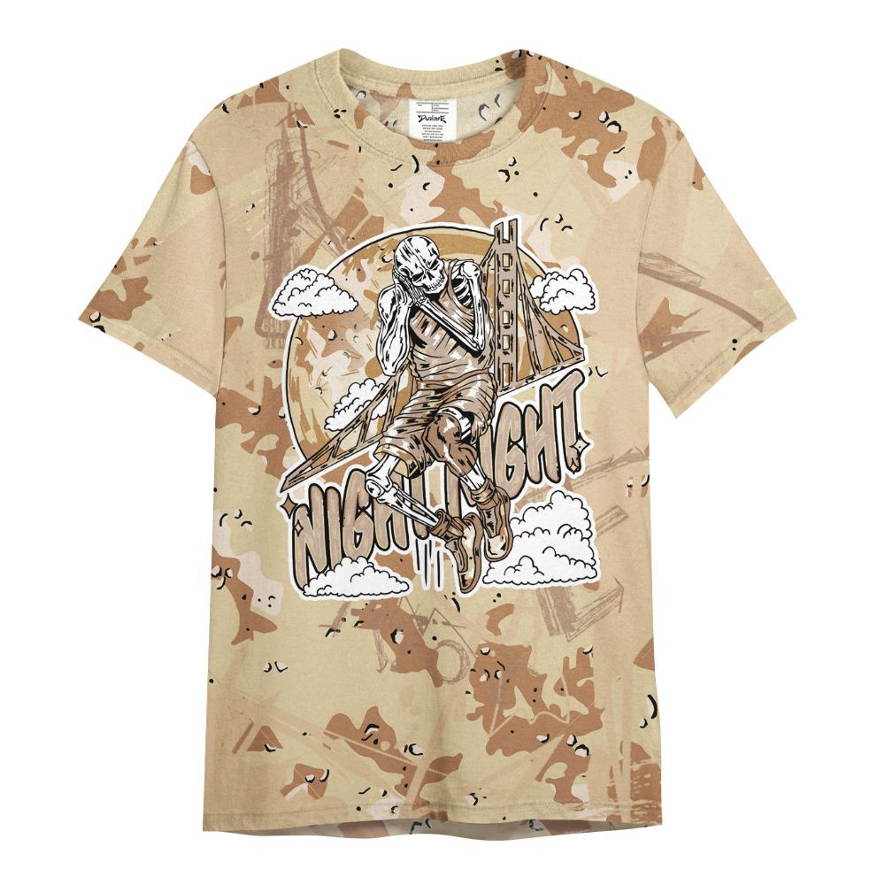 Shirt To Match Desert Camo 3s - Seeya Skeleton Messyz All Over Print