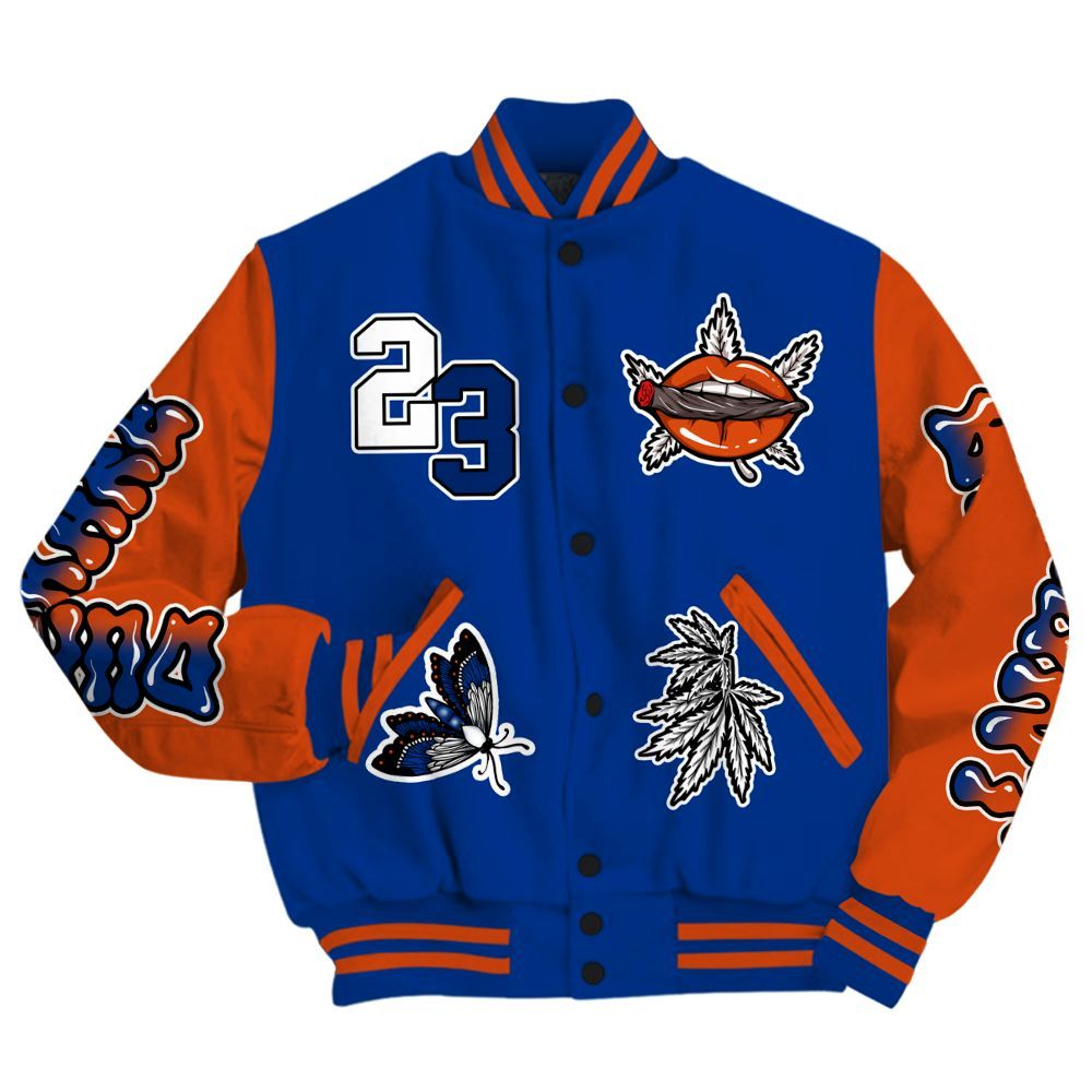 Varsity Jacket To Match Mid Knicks 1s - Bluntz Unique All Over Print