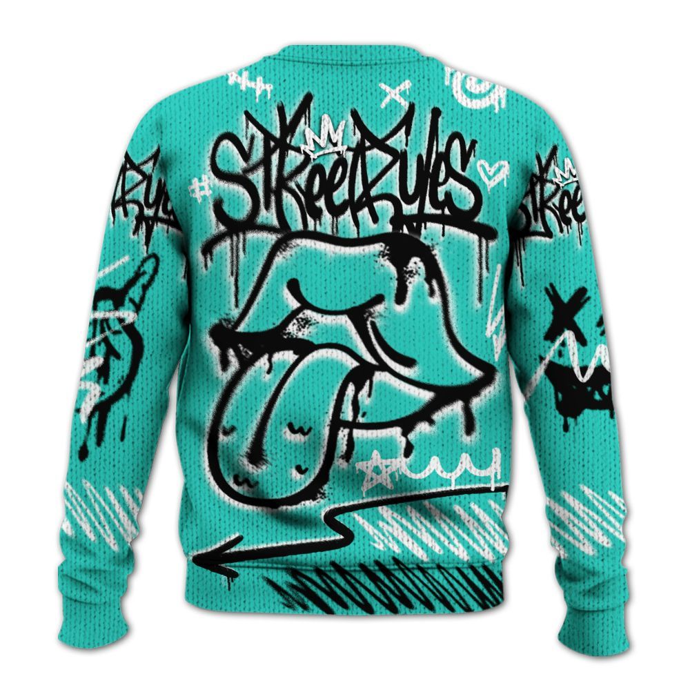 Knitted Sweater To Match Dunk Low Clear Jade - Break Rules Streetwear