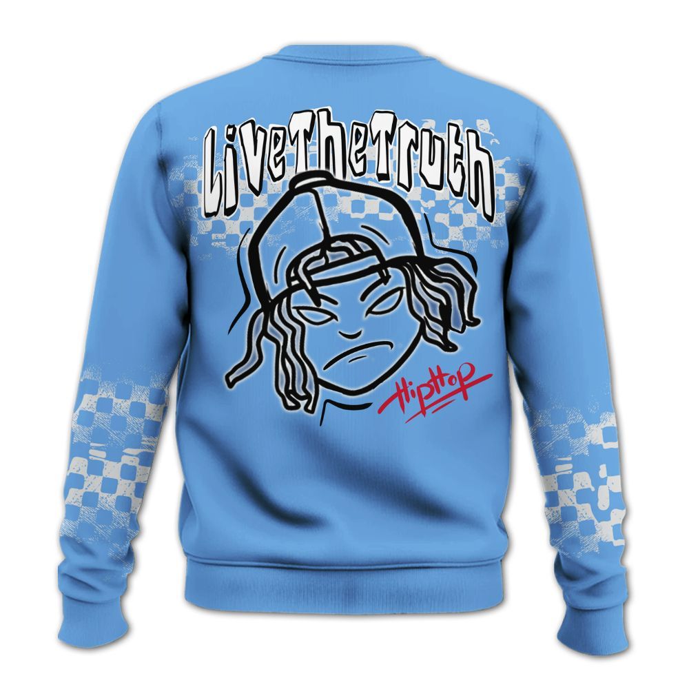 Sweatshirt To Match University Blue 6s - Feel Life Street Style All Over Print