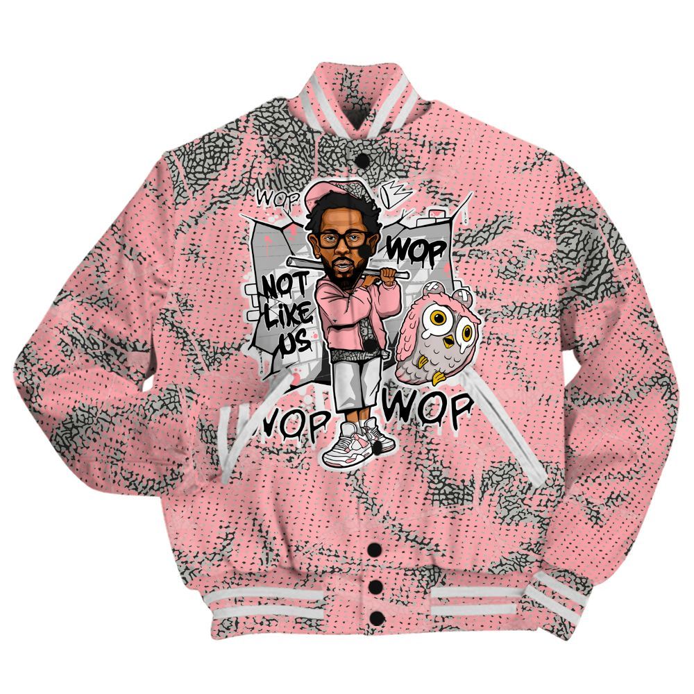 Varsity Jacket To Match Retro Wings 3s Shirt - None Like ComptonCity Graphic Crack All Over Print