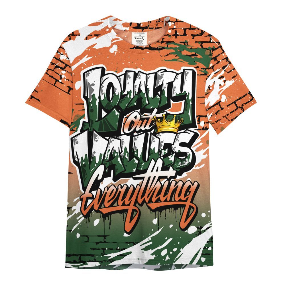 Shirt To Match Low Miami 5s - Values Of Loyalty Drip All Over Print
