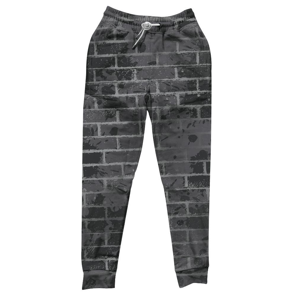 Sweatpant To Match White Thunder 4s - Brick All Over Print