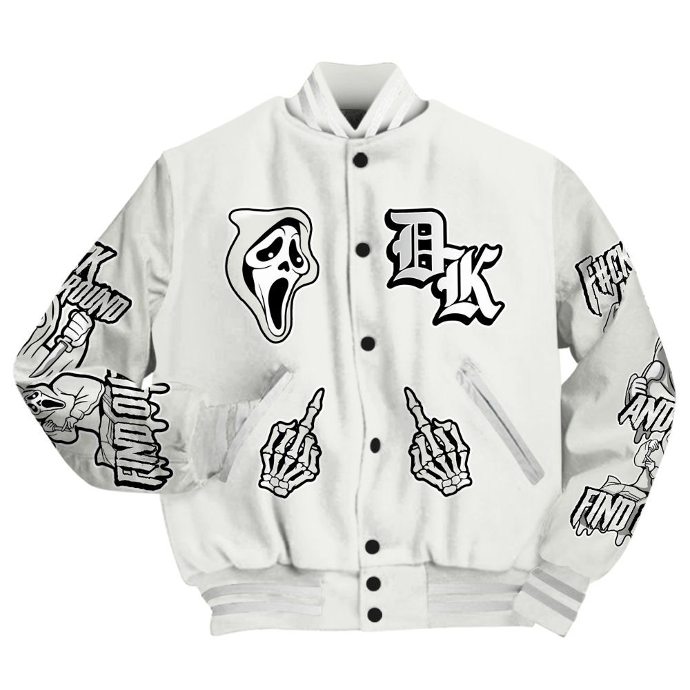 Varsity Jacket To Match Grand Finale 11s - F#CK And Find Out Graphic All Over Print