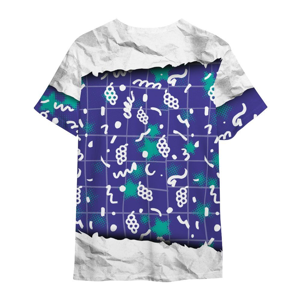 Shirt To Match Retro Grape 5s - SRSLY Study Doodle All Over Print