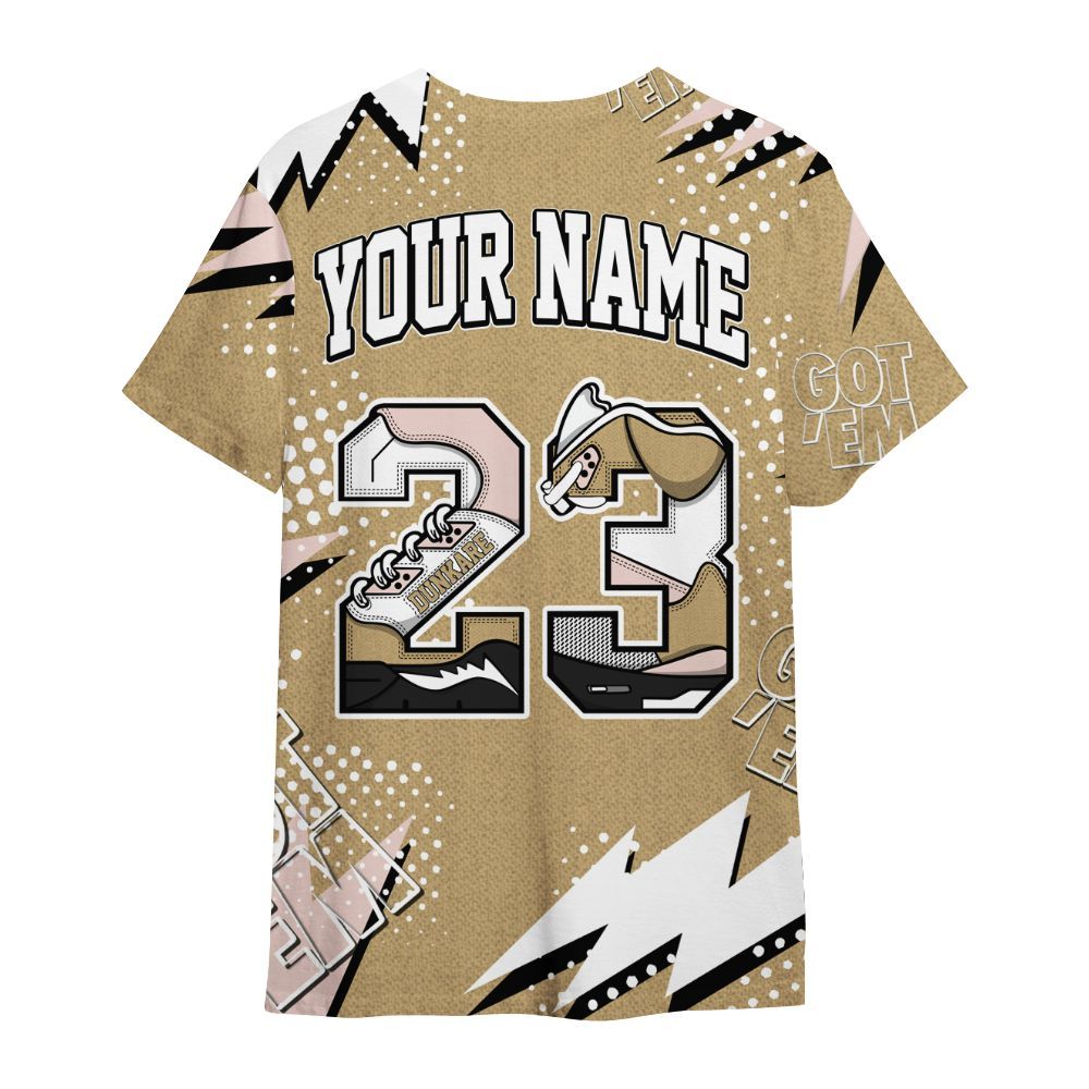 Shirt To Match Low Linen 2025 1s Shirt, 23 Custom Name 5s All Over Print