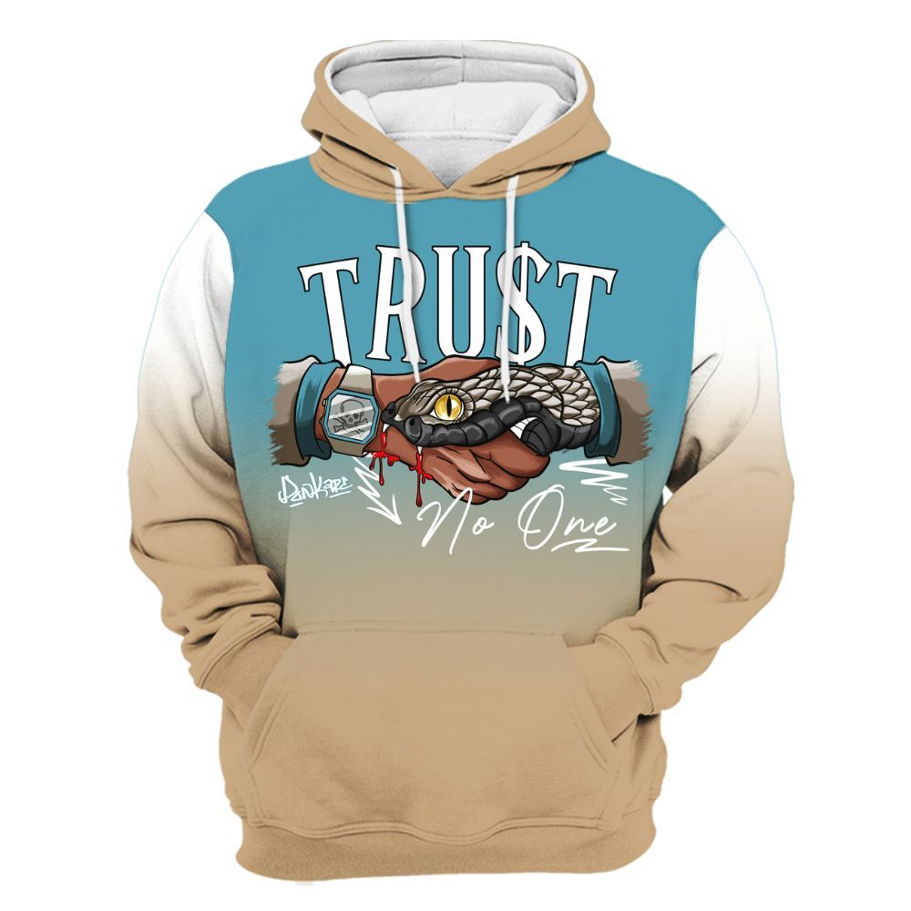 Hoodie To Match H-Town 11s - Snake Trust No One Drip All Over Print