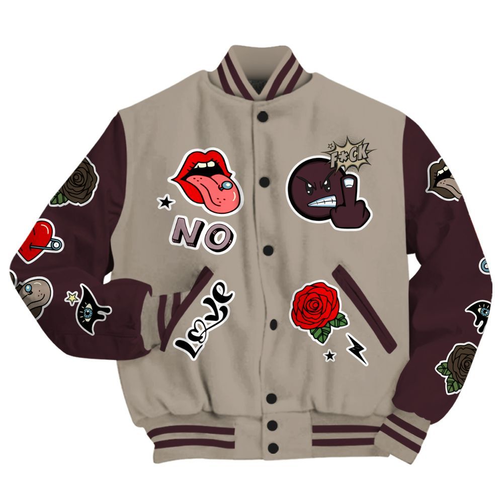 Varsity Jacket To Match AMM Retro Phantom 4s - FK Around Find Out All Over Print