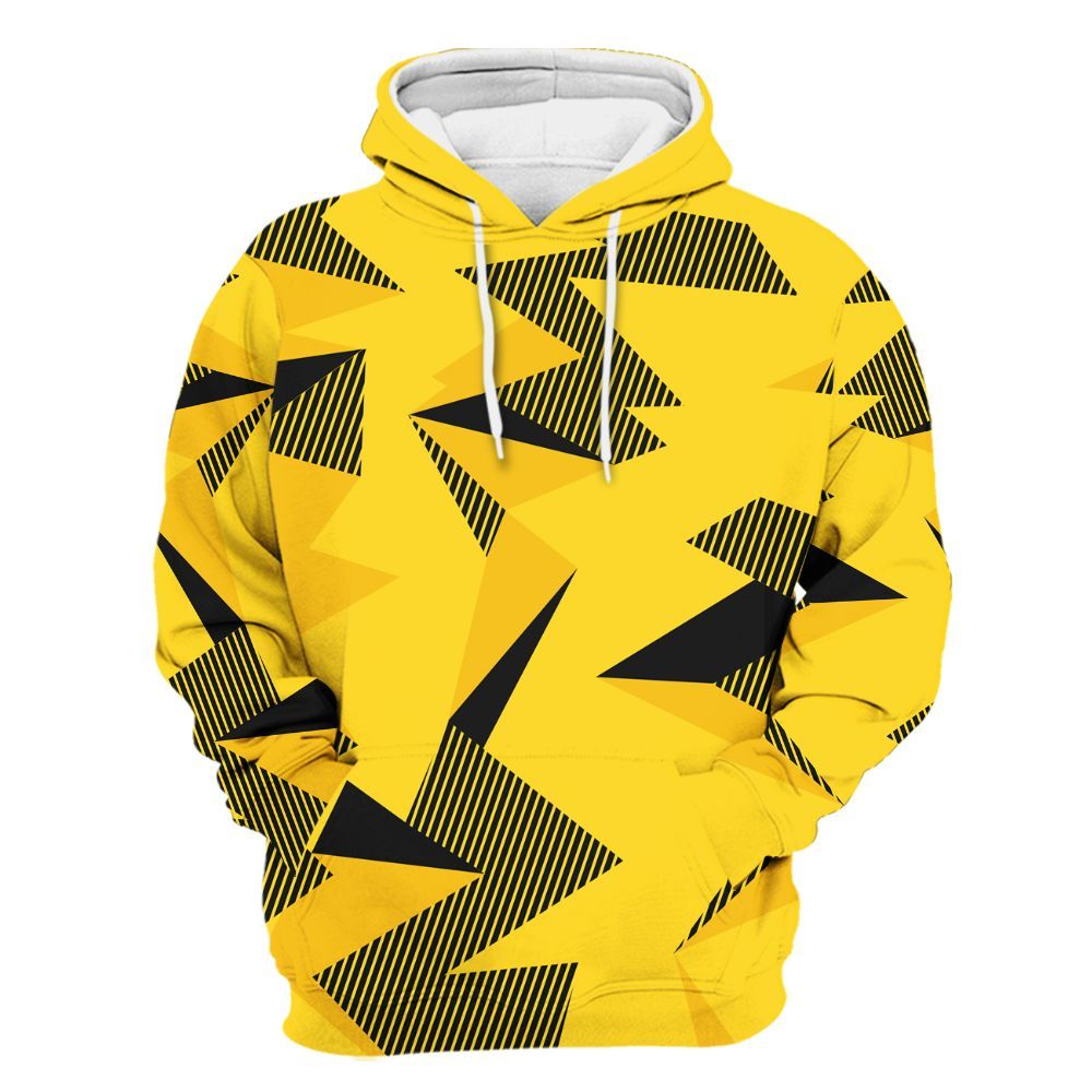 Hoodie To Match Retro Thunder 4s - Geometric Camouflage Pattern All Over Print