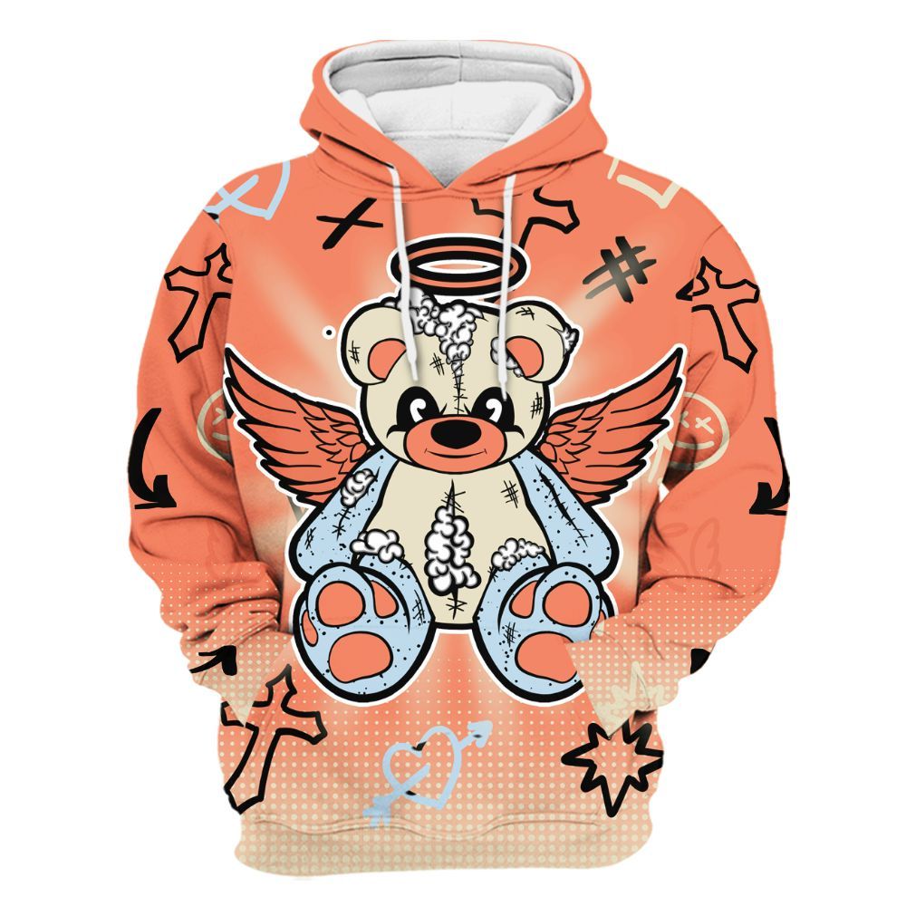 Hoodie To Match DJ Khaled Crimson Bliss 5s - God Guide Me Bear Graphics All Over Print