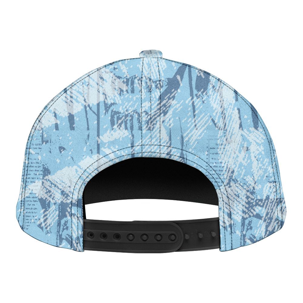 Snapback To Match Legend Blue 11s - Grunge Pattern Graphic