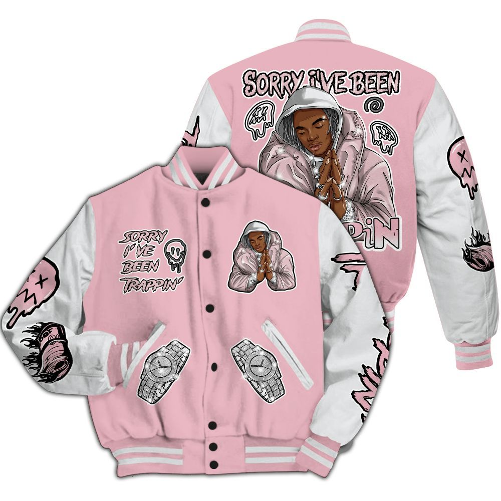 Varsity Jacket To Match Air Max DN Pink Foam - Trappin' Unique All Over Print