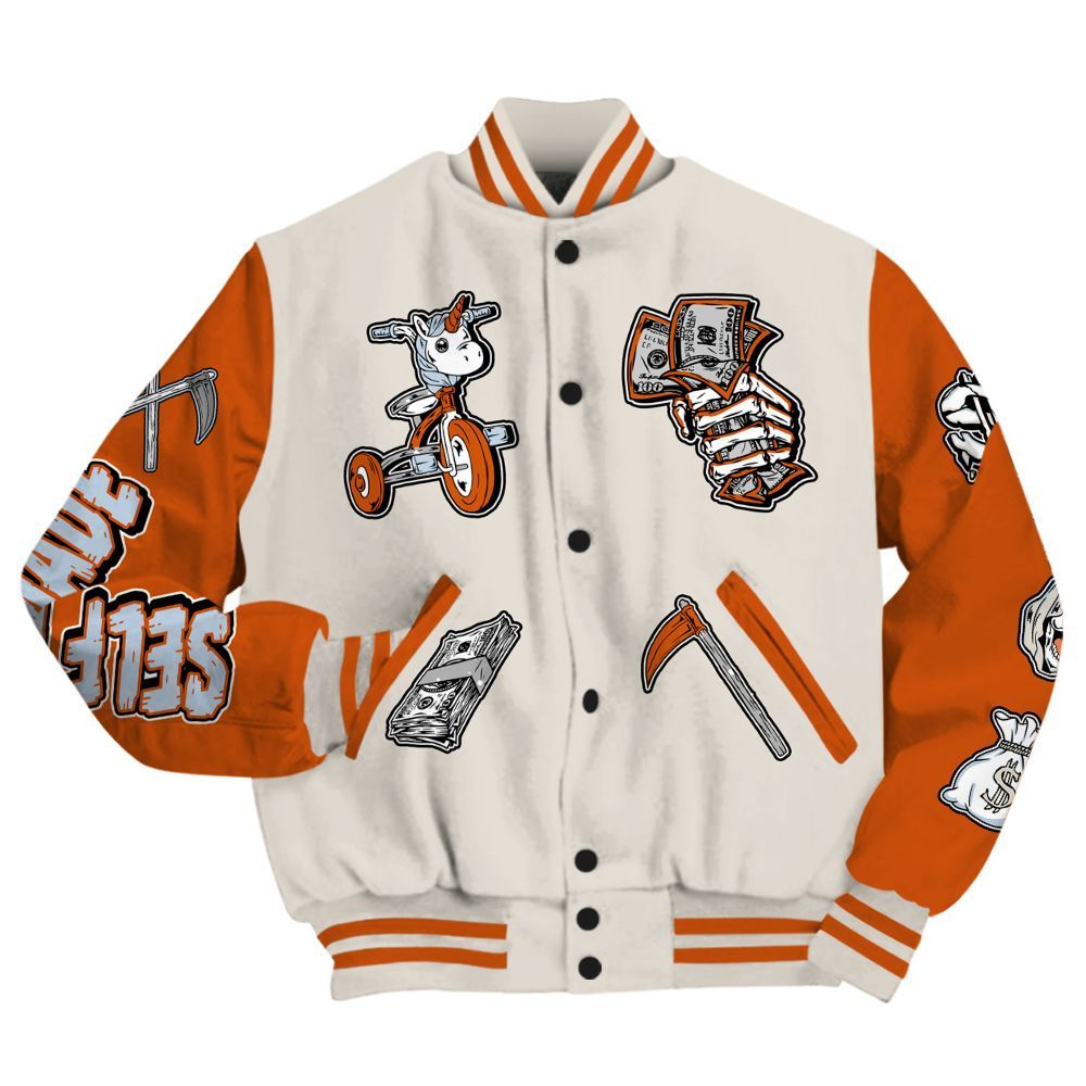 Varsity Jacket To Match SE Craft 5s - Self Make Skeleton All Over Print