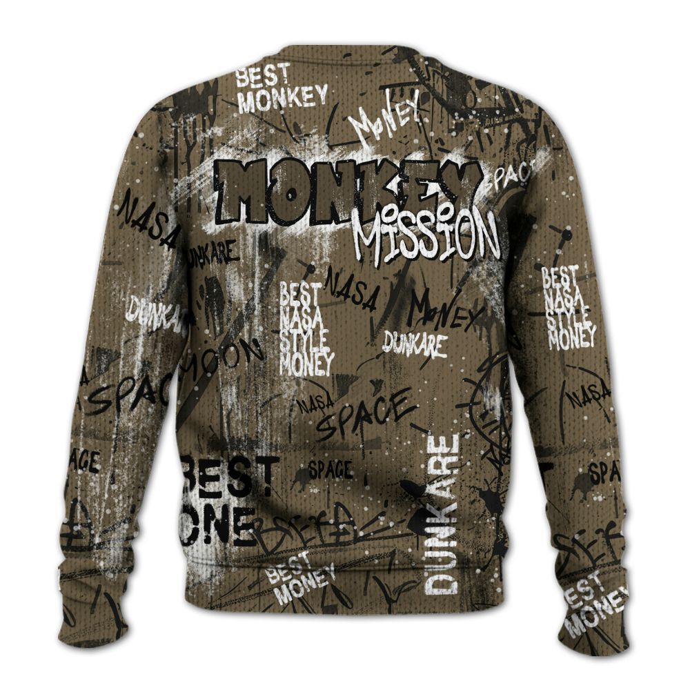 Knitted Sweater To Match Olive 9s - Monkey Misson Space