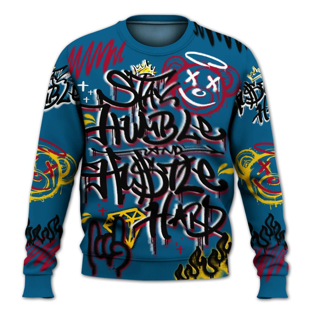 Sweatshirt To Match GS Messy Room 4s - Humble Drip Streetwear Graffity All Over Print