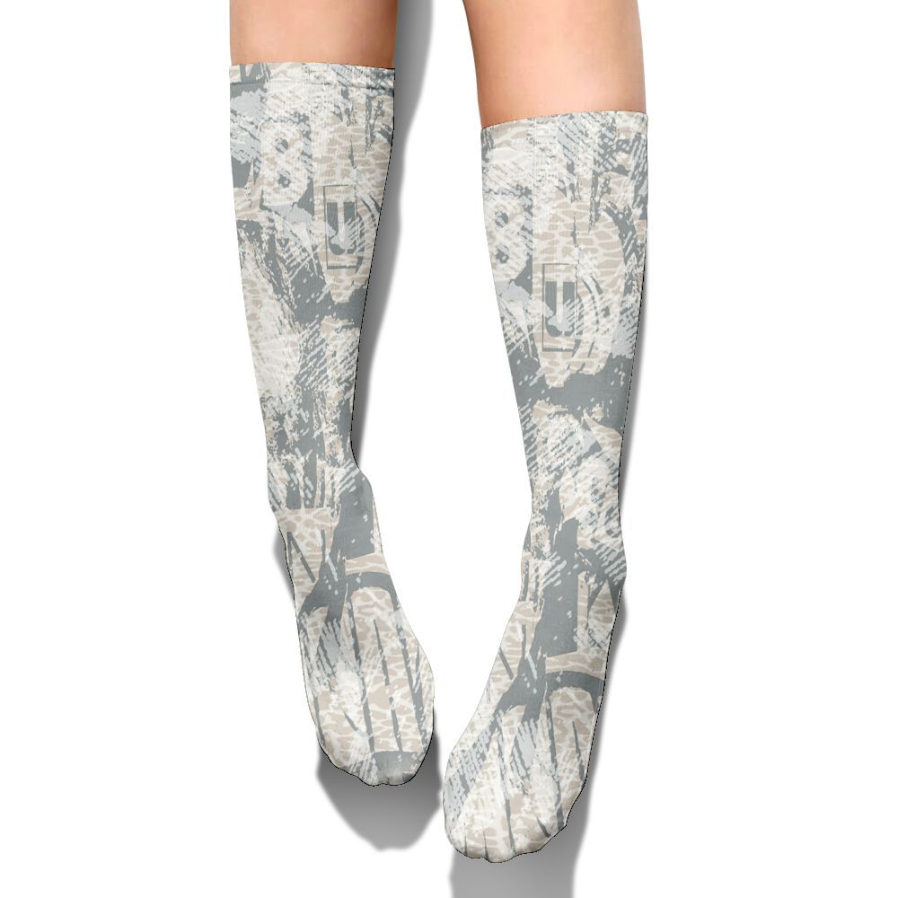 Sock To Match Retro Pure Money 3s, Grunge Pattern Graphic