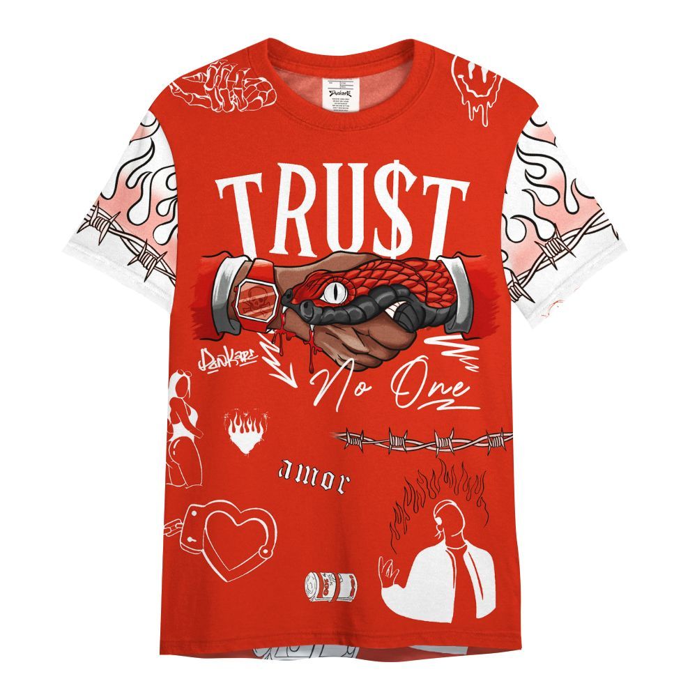 Shirt To Match Retro Cherry 11s - Snake Trust No One All Over Print