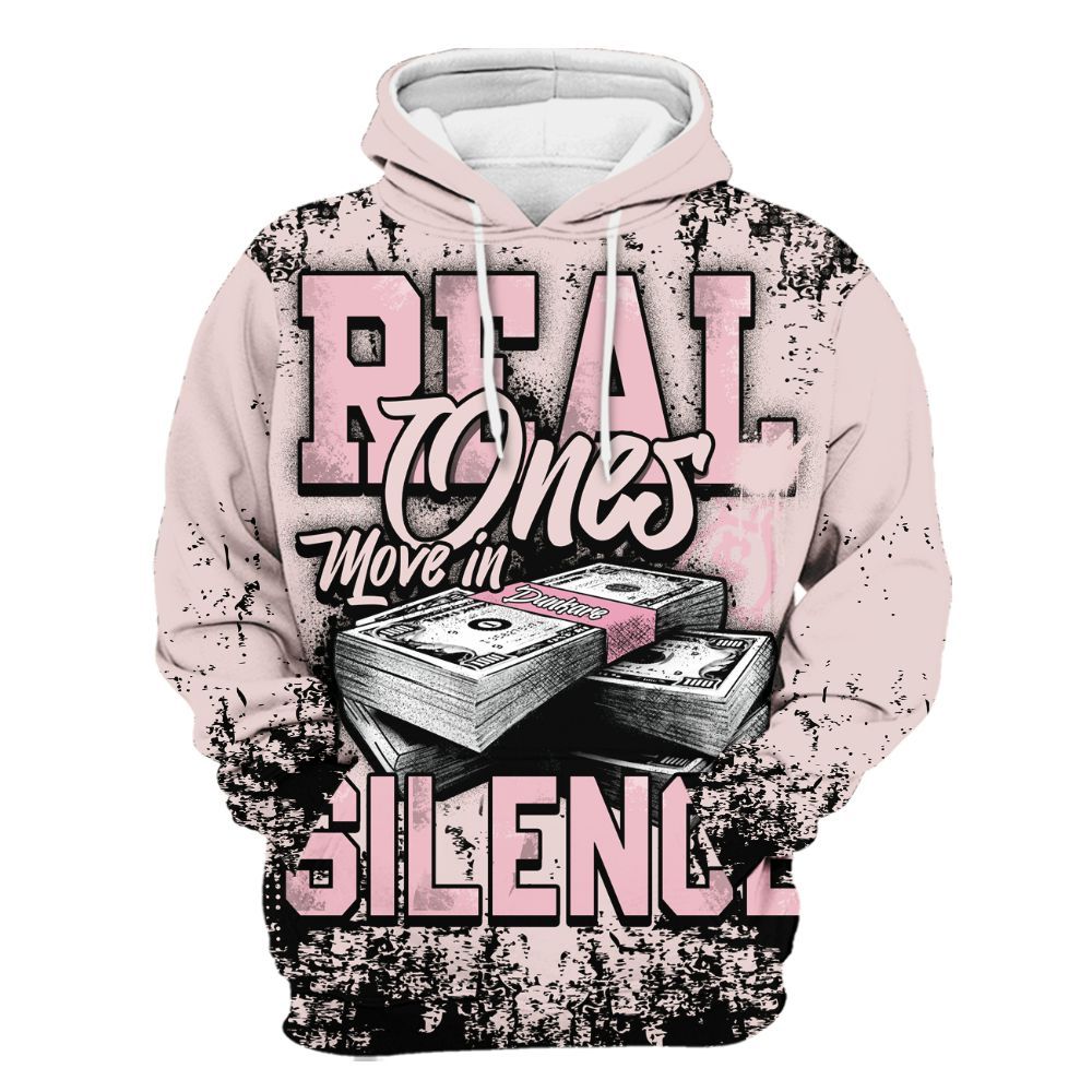 Hoodie To Match Dunk Low KD 17 Aunt Pearl - Move In Silence Money Street Retro All Over Print