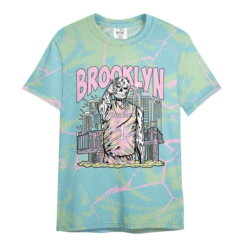 Shirt To Match SB Dunk Low Visty - Brooklyn's Skeleton Crack All Over Print