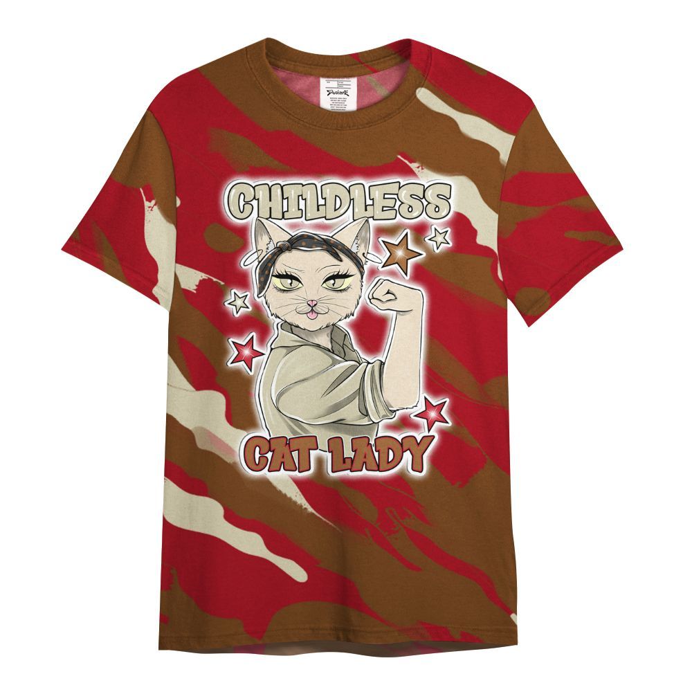 Shirt To Match Archaeo Brown 5s - Childless Kat Lady All Over Print