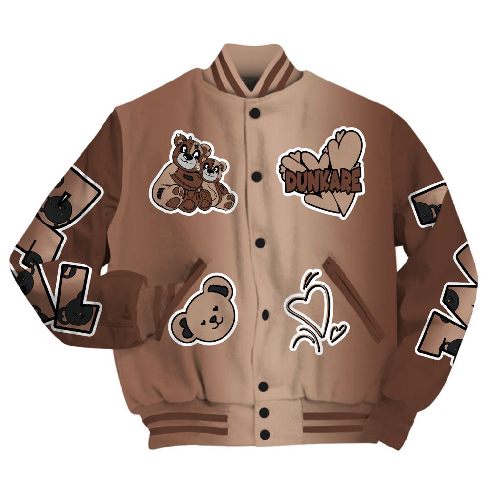 Varsity Jacket To Match KD 4 Christmas - Sincere Fondness Bear All Over Print