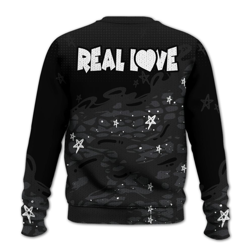 Knitted Sweater To Match Black Cat 3s - Sincere Fondness Bear Stars