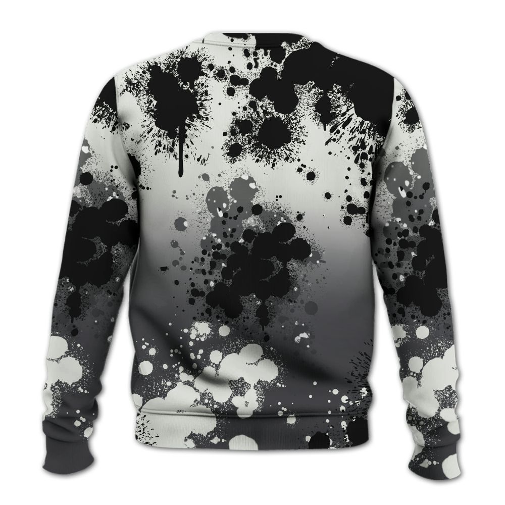 Sweatshirt To Match Fear 4s - God Blessed Ink Drip All Over Print