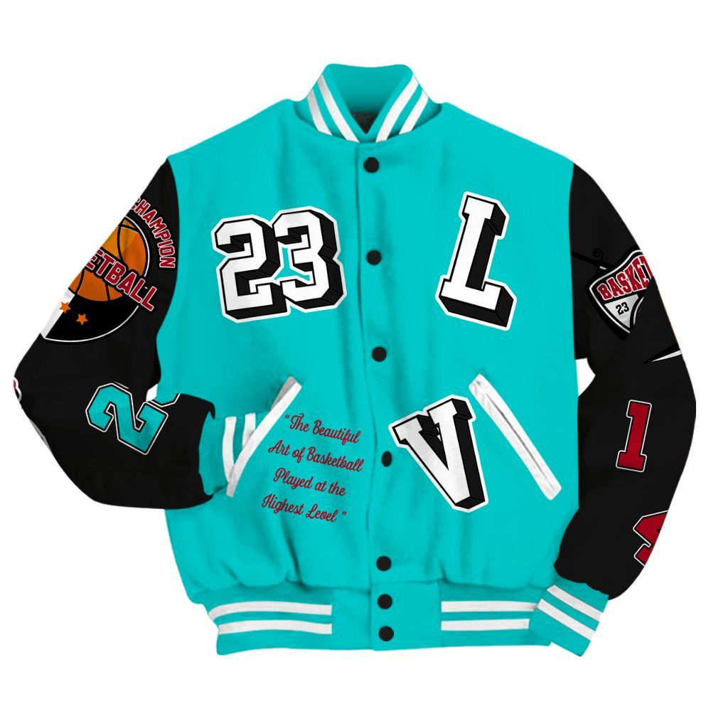 Varsity Jacket To Match Air Griffey Max 1 Freshwater - The GOAT Got Em All Over Print
