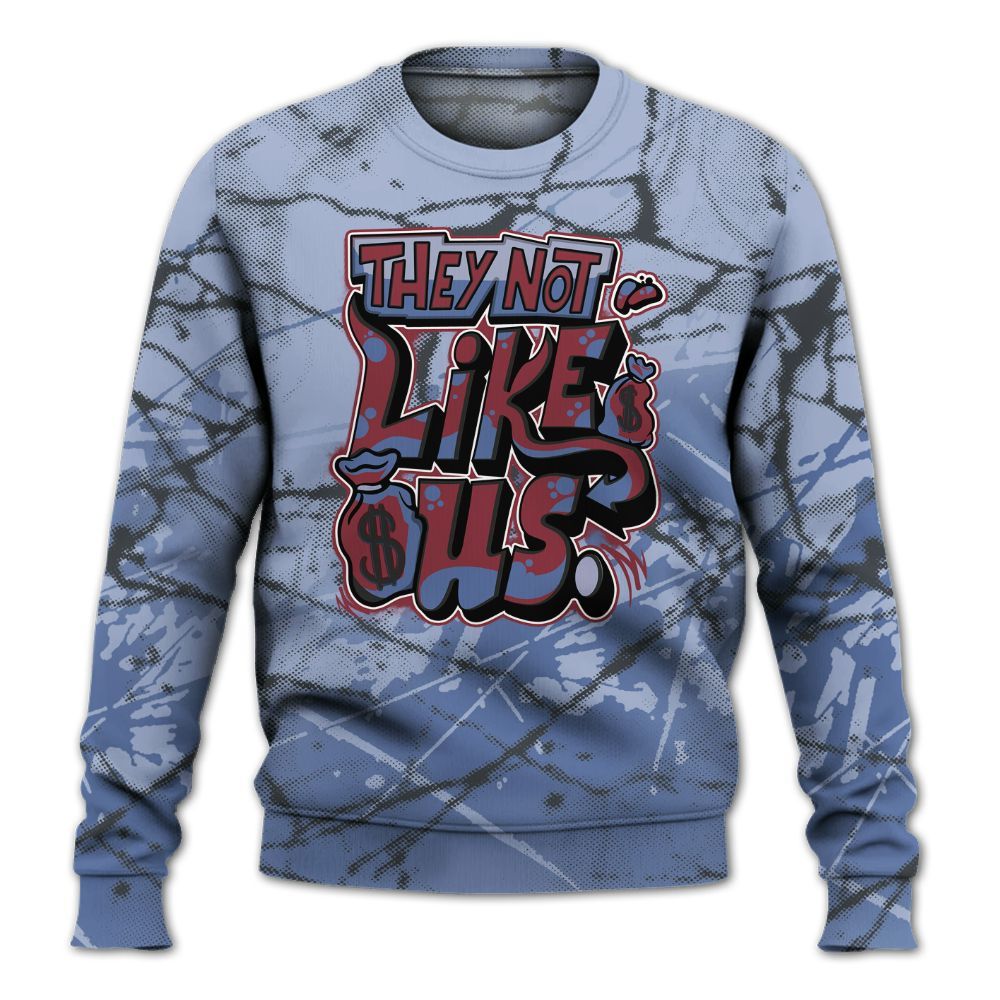 Sweatshirt To Match Black Metallic 5s - Dislike Us Graphic All Over Print