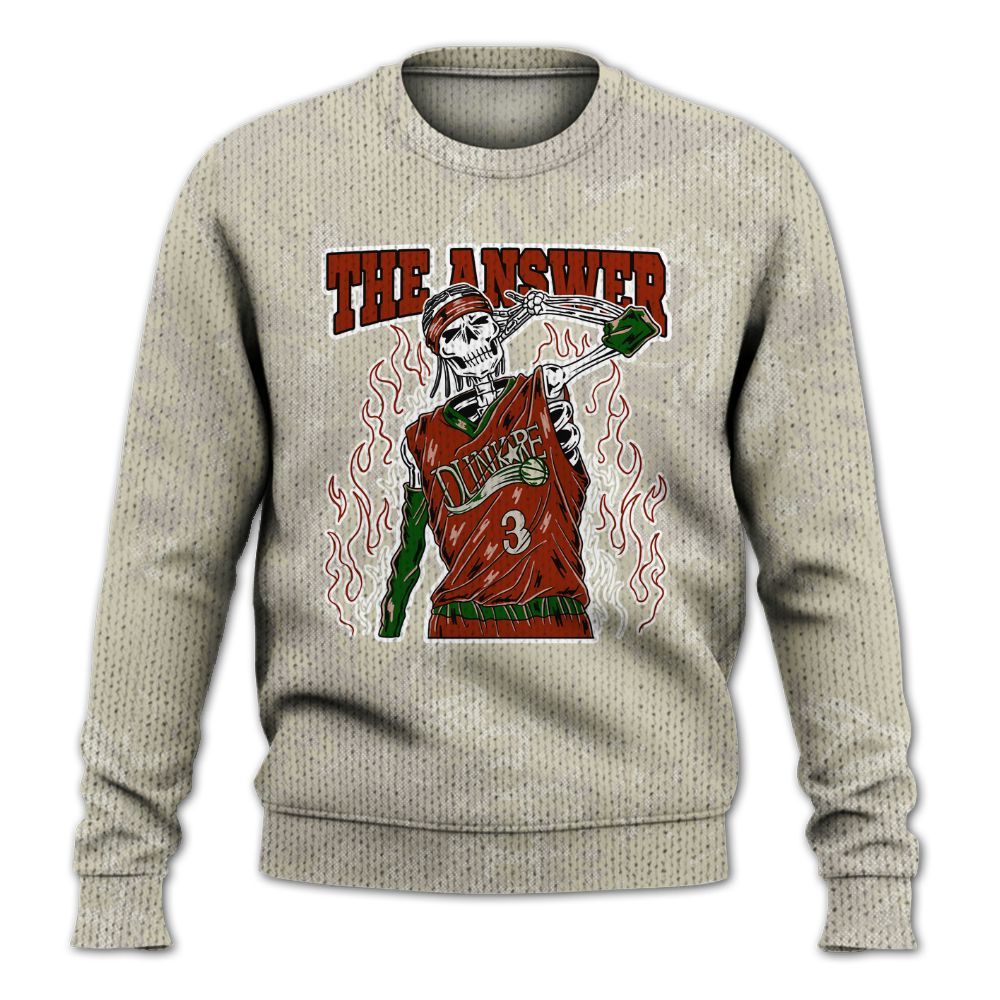 Knitted Sweater To Match El Grito 5s - Allen Answer Skeleton Heart