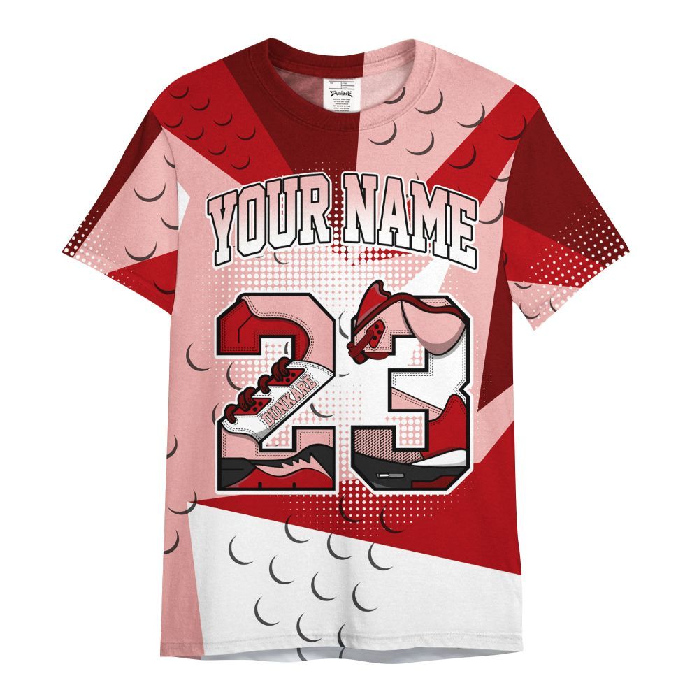 Shirt To Match Low Valentines Day 1s - Poly Custom Name Number 23 5s All Over Print