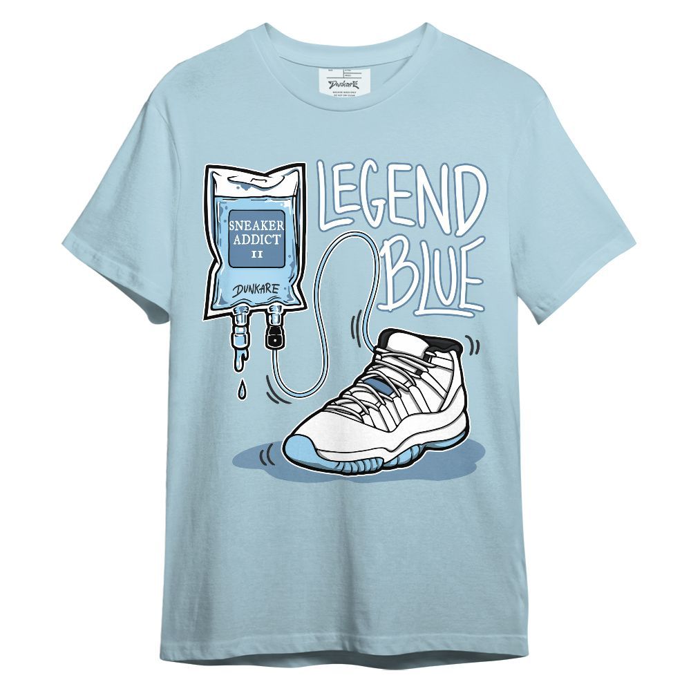Shirt To Match Legend Blue 11s - Sneaker Sickness Graphic
