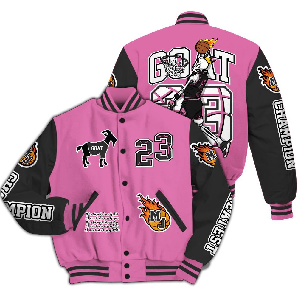 Varsity Jacket To Match Air Force 1 ParaNoise 3.0 - 23 G.0.A.T Jump Up Basketball All Over Print