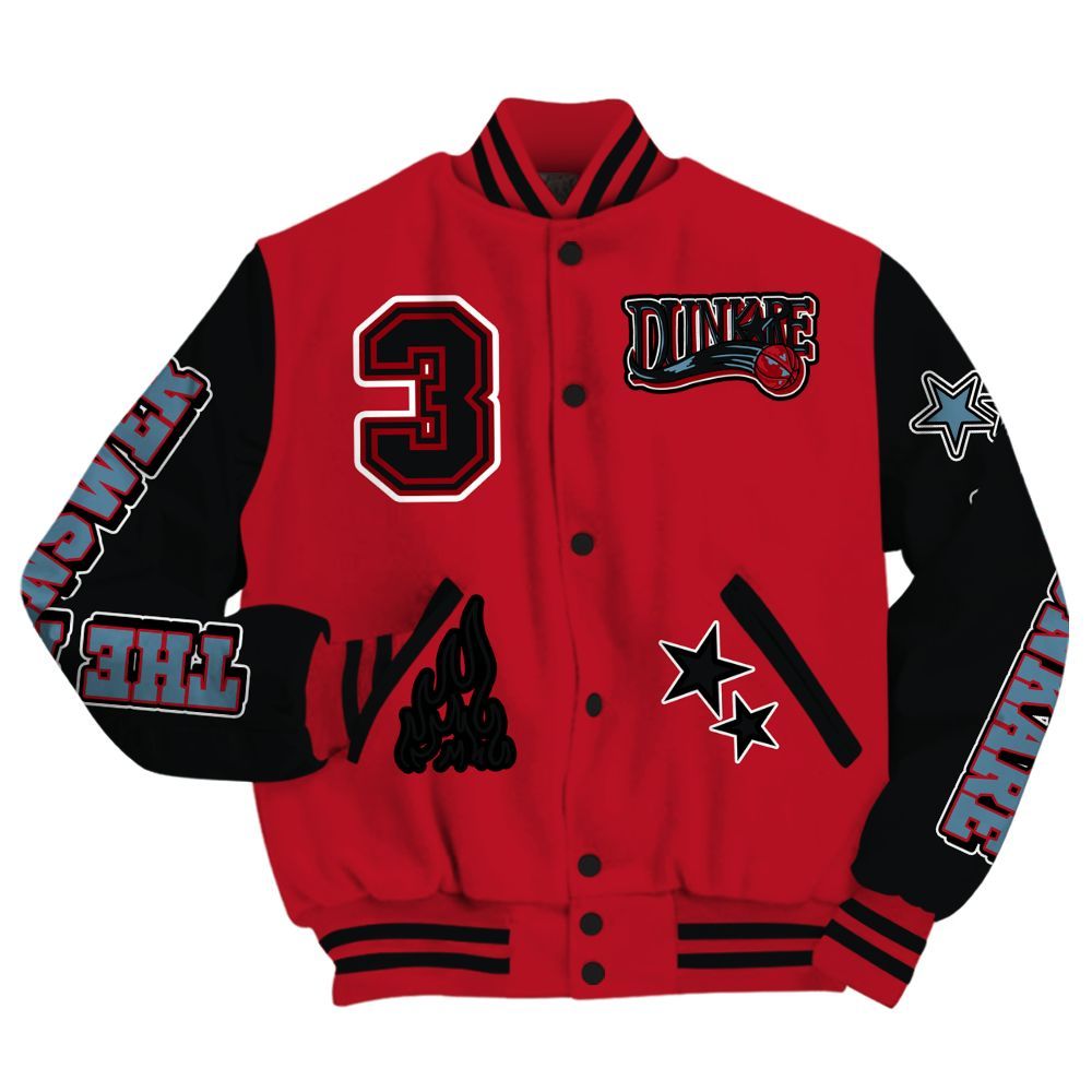 Varsity Jacket To Match Retro Raging Bull 5s - Allen Answer Skeleton All Over Print