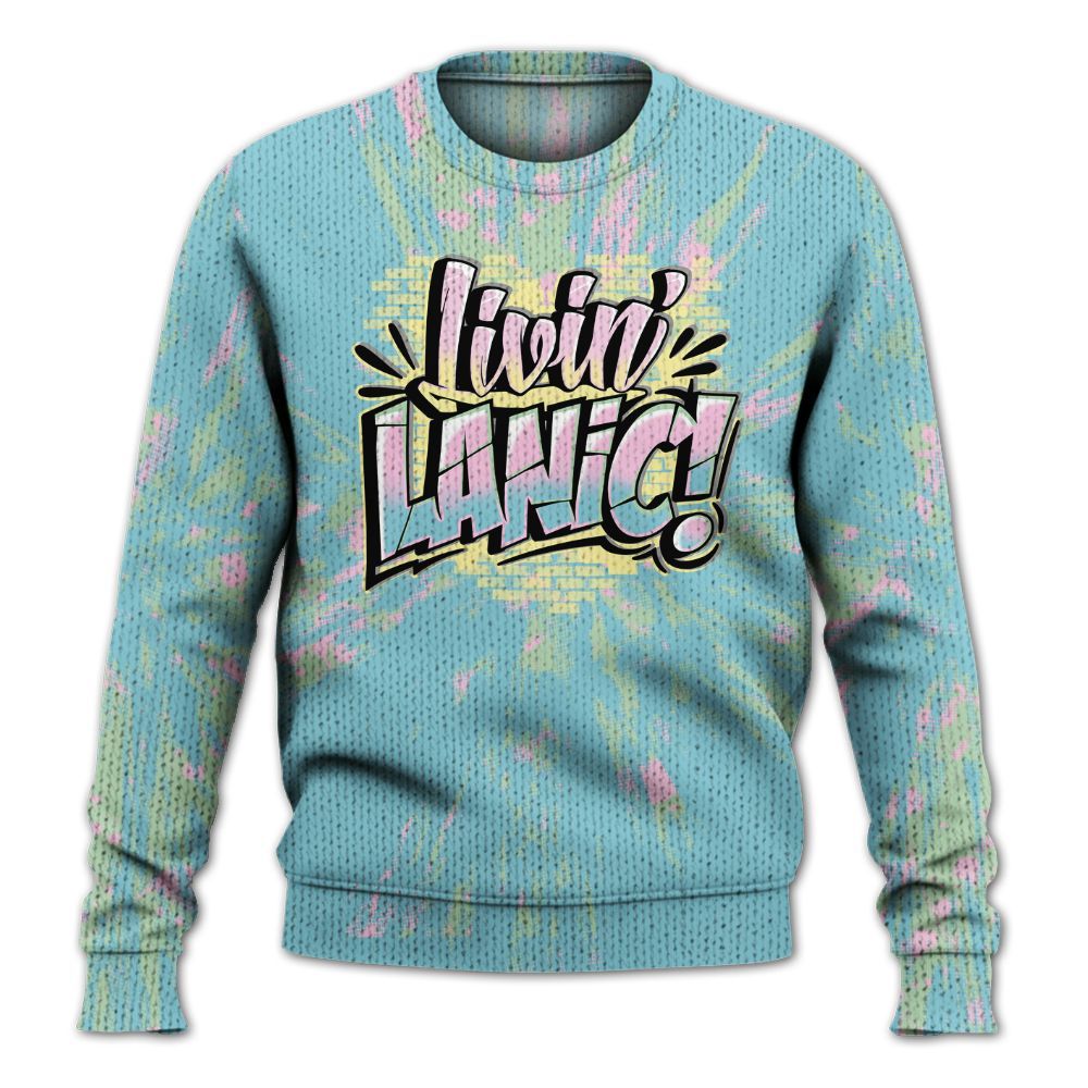 Knitted Sweater To Match SB Dunk Low Visty - Living Large Graphic Luxury