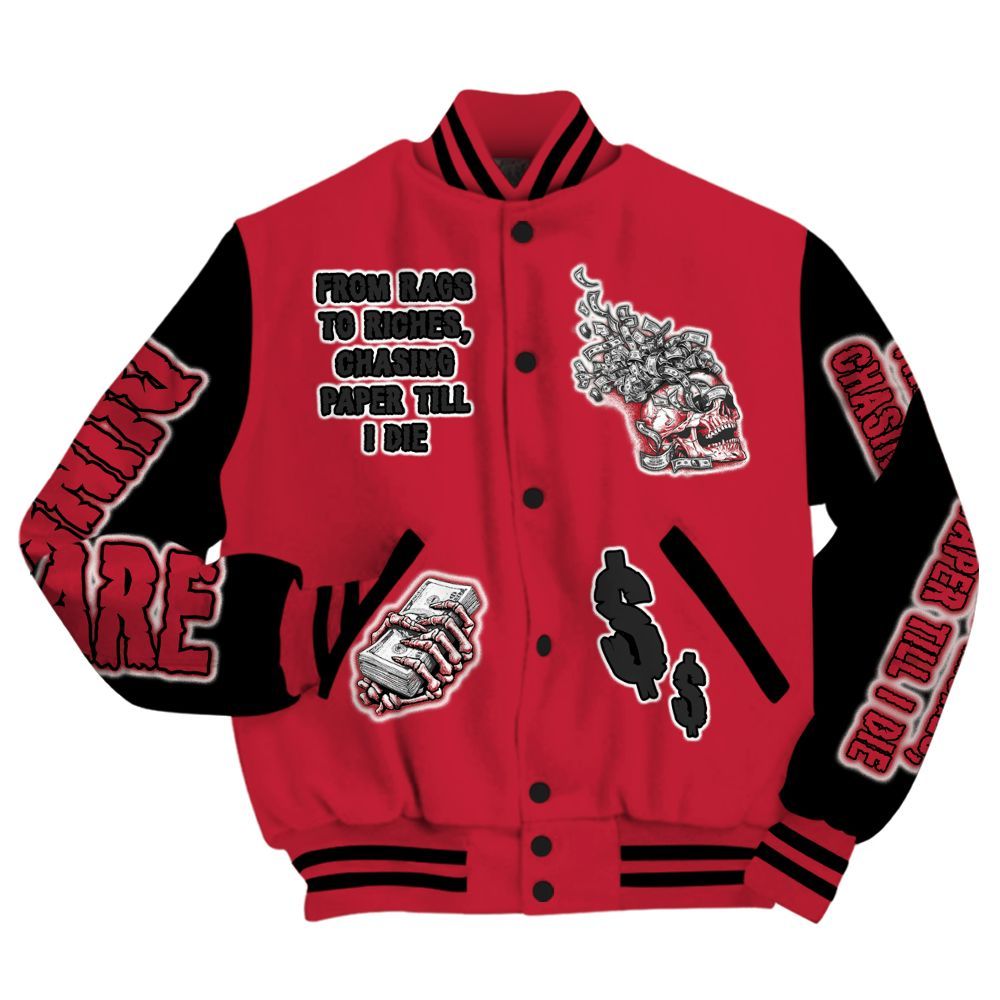 Varsity Jacket To Match Toro Bravo 6s - From Rags To Riches All Over Print