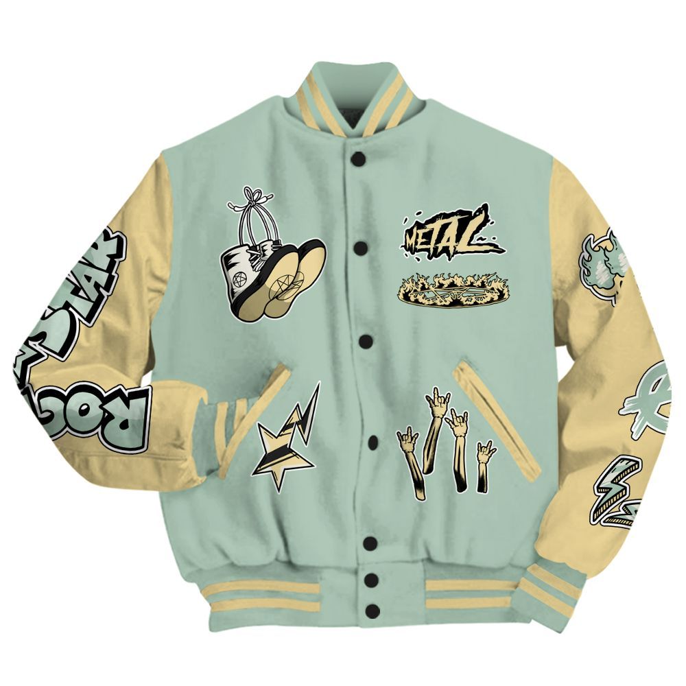 Varsity Jacket To Match Joins Year Of The Snake 5s - Punk Rock Raccoon All Over Print