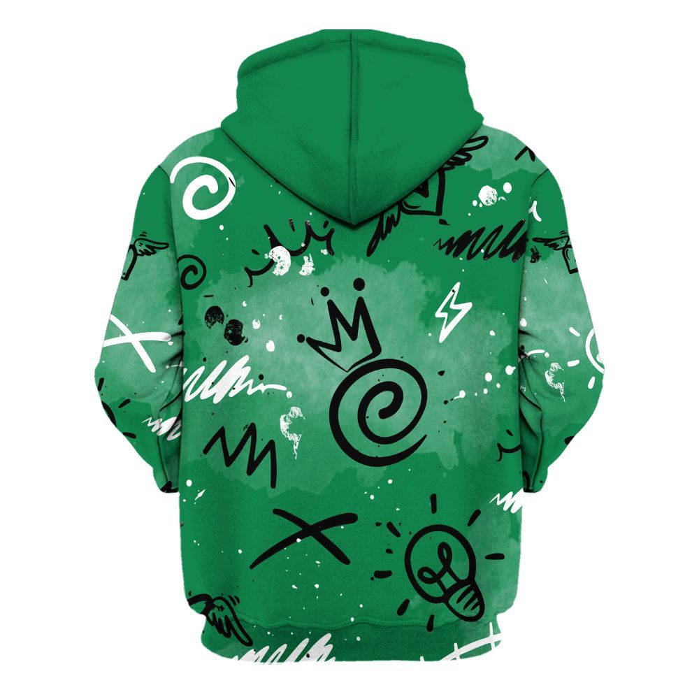 Hoodie To Match Pine Green 13s - Drip Been Di2ferent All Over Print